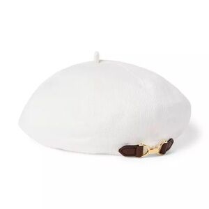 NWT Janie and Jack Bridle Bit Beret with Brown Accents Size 2T-3